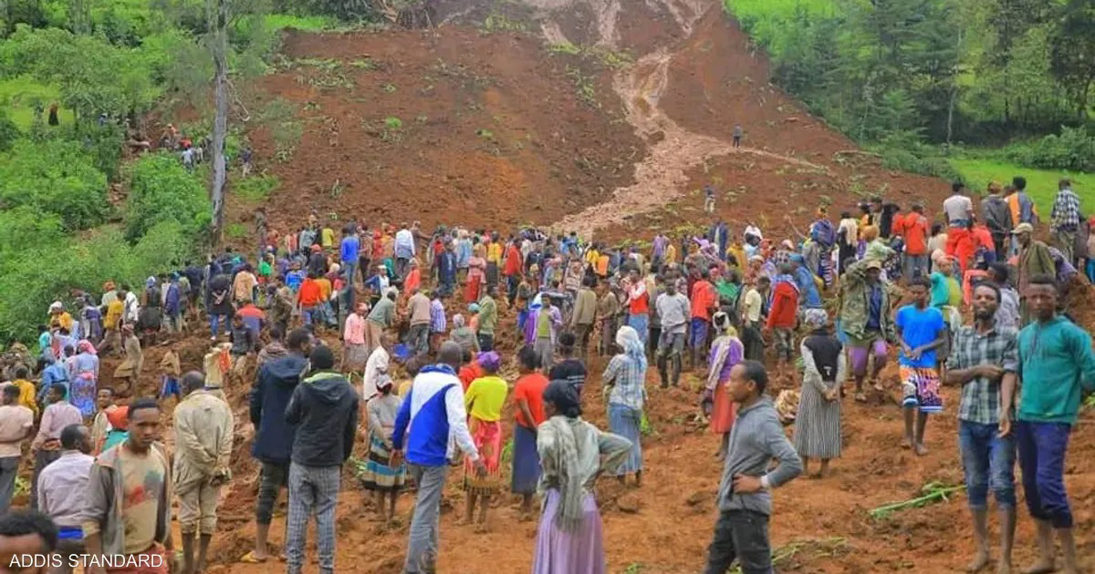 إثيوبيا: ارتفاع عدد قتلى الانهيارين الأرضيين إلى 157 