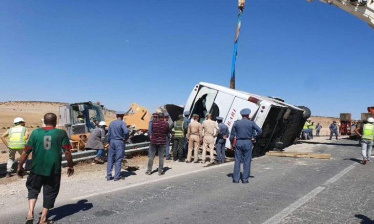 انقلاب حافلة في المغرب يصيب حوالي 60 شخصا بجروح والحصيلة مؤقتة