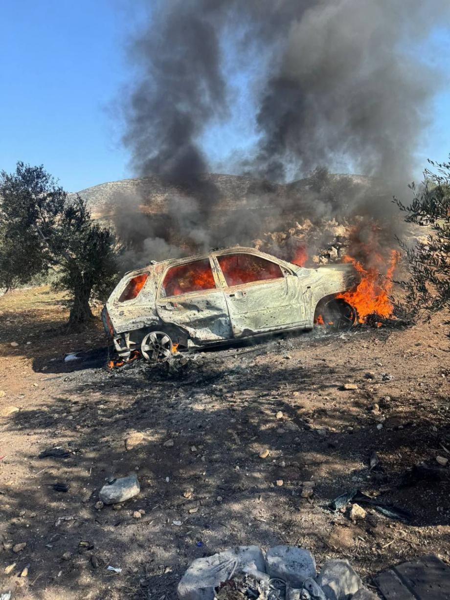 شهيدان في قصفِ مُسيّرة الاحتلال مركبةً شمال طوباس