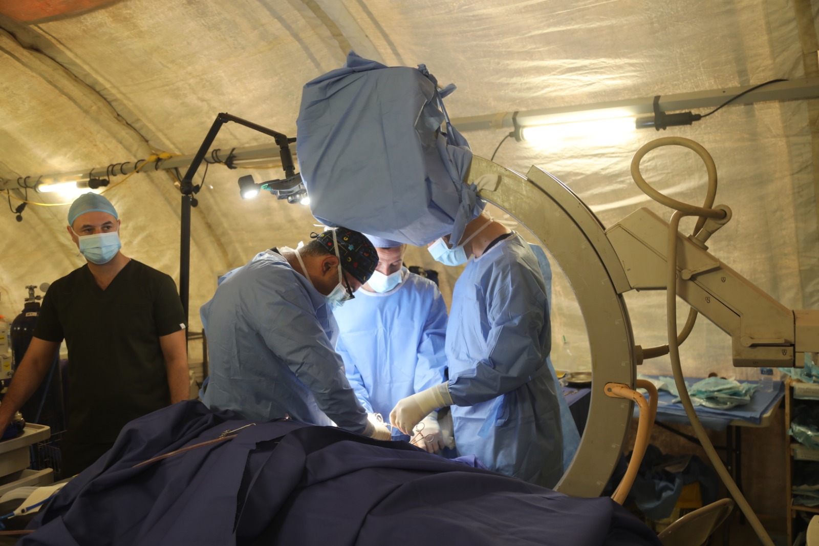 المستشفى الميداني الأردني "جنوب غزة 3" يجري عملية جراحية نوعية