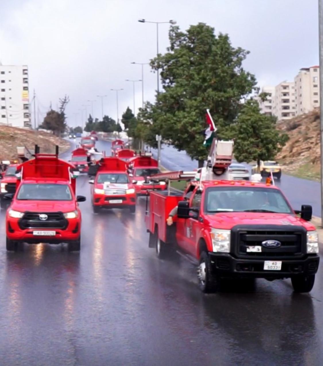 الكهرباء الأردنية تشارك في استقبال جلالة الملك عبدالله الثاني وولي عهده الامين