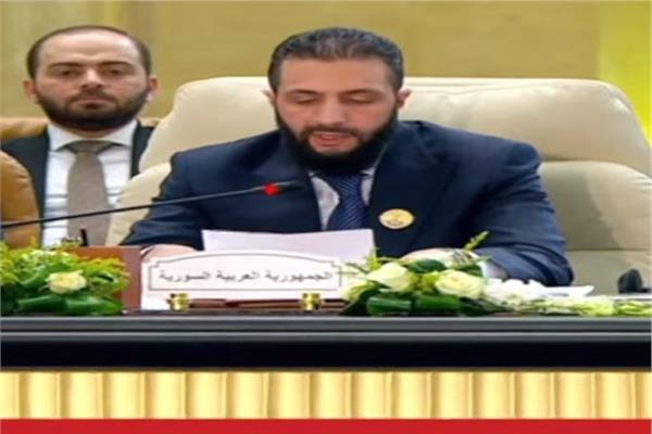 أحمد الشرع: الدعوة لتهجير الفلسطينيين تهديد للأمة العربية بأسرها